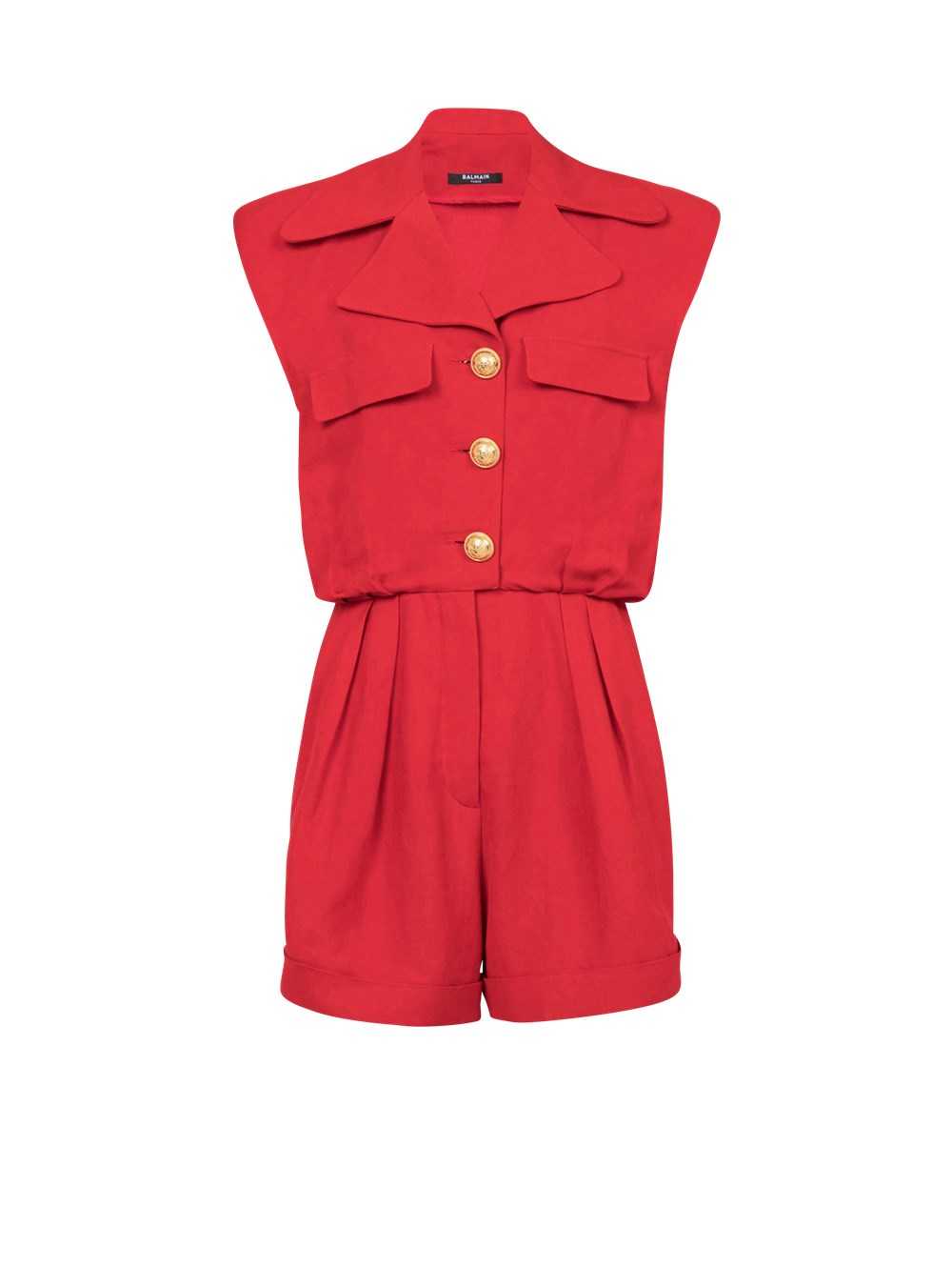 Balmain High Summer Capsule - Short Jumpsuit Red | OEXQLDU-64