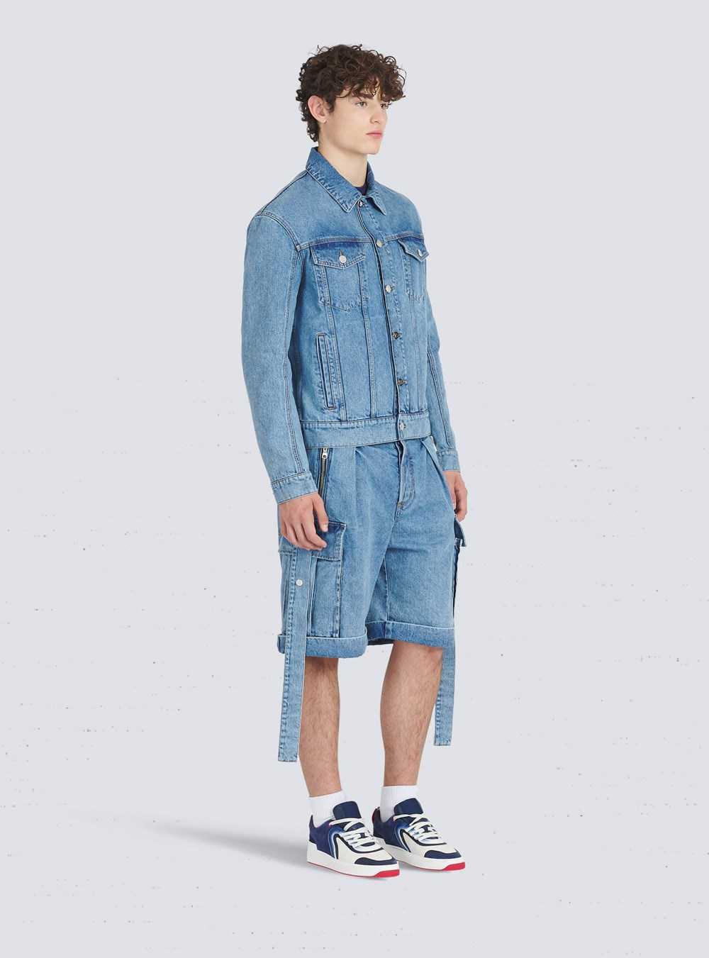 Balmain High Summer Capsule -denim Jean Jacket Blue | VDSZYIC-08