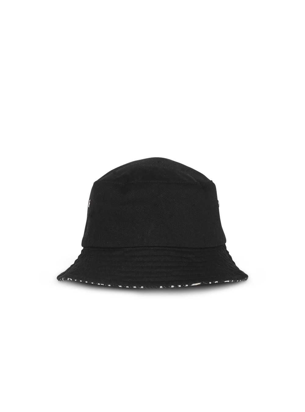 Balmain Jacquard Bucket Hat With Balmain Monogram Black | UDVIHAG-32