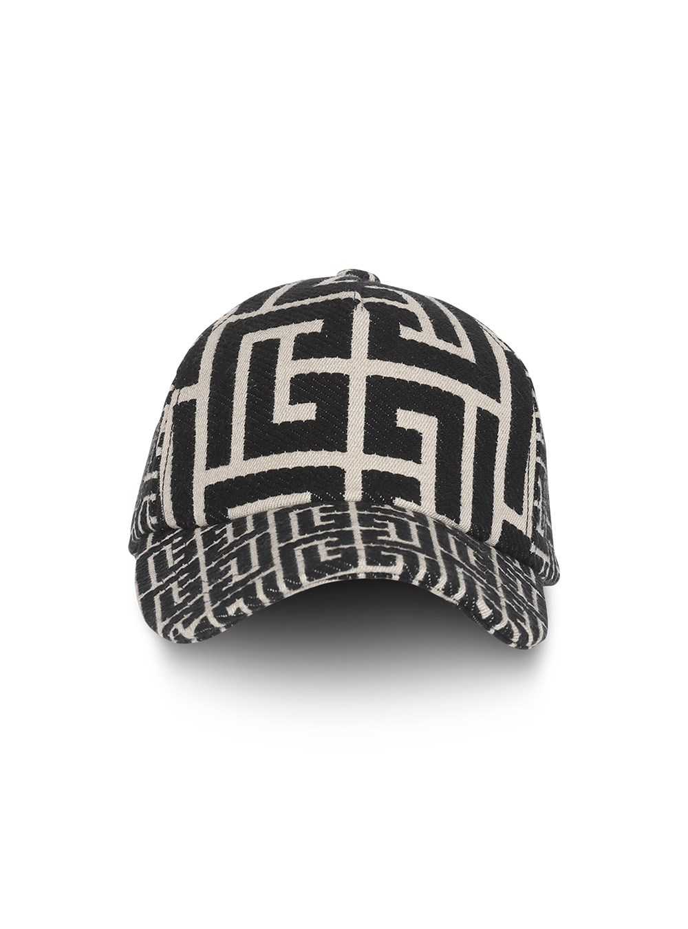 Balmain Jacquard Cap With Balmain Monogram Black | FQYODIJ-98