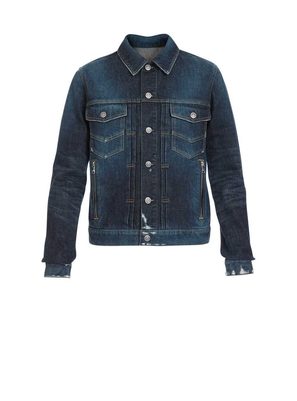 Balmain Jean Jacket Navy | NEHGQAY-93