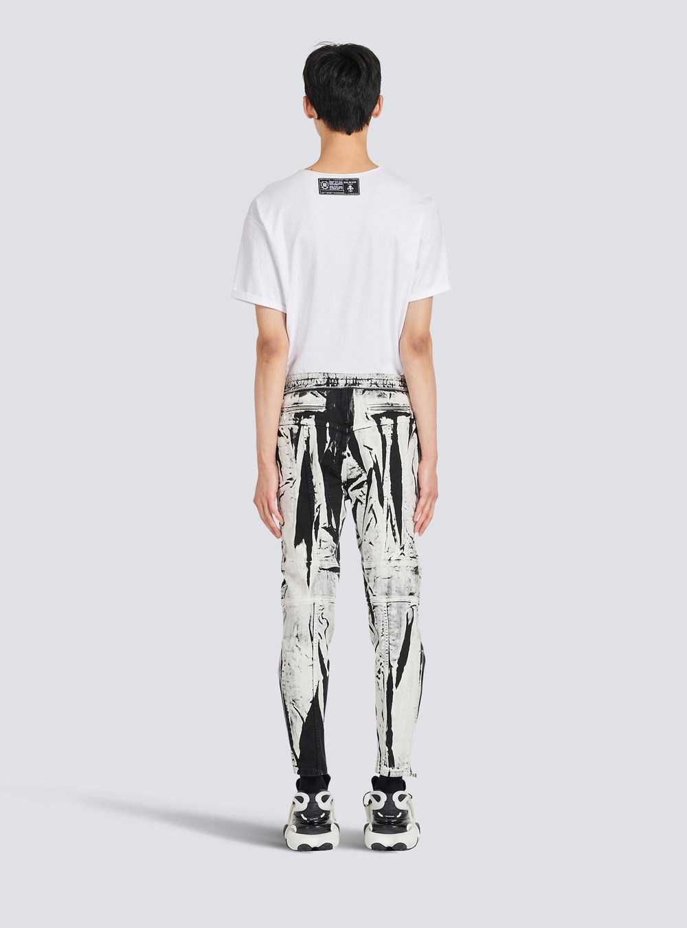 Balmain Jeans With Knee Pads Black | VFNSOAM-15