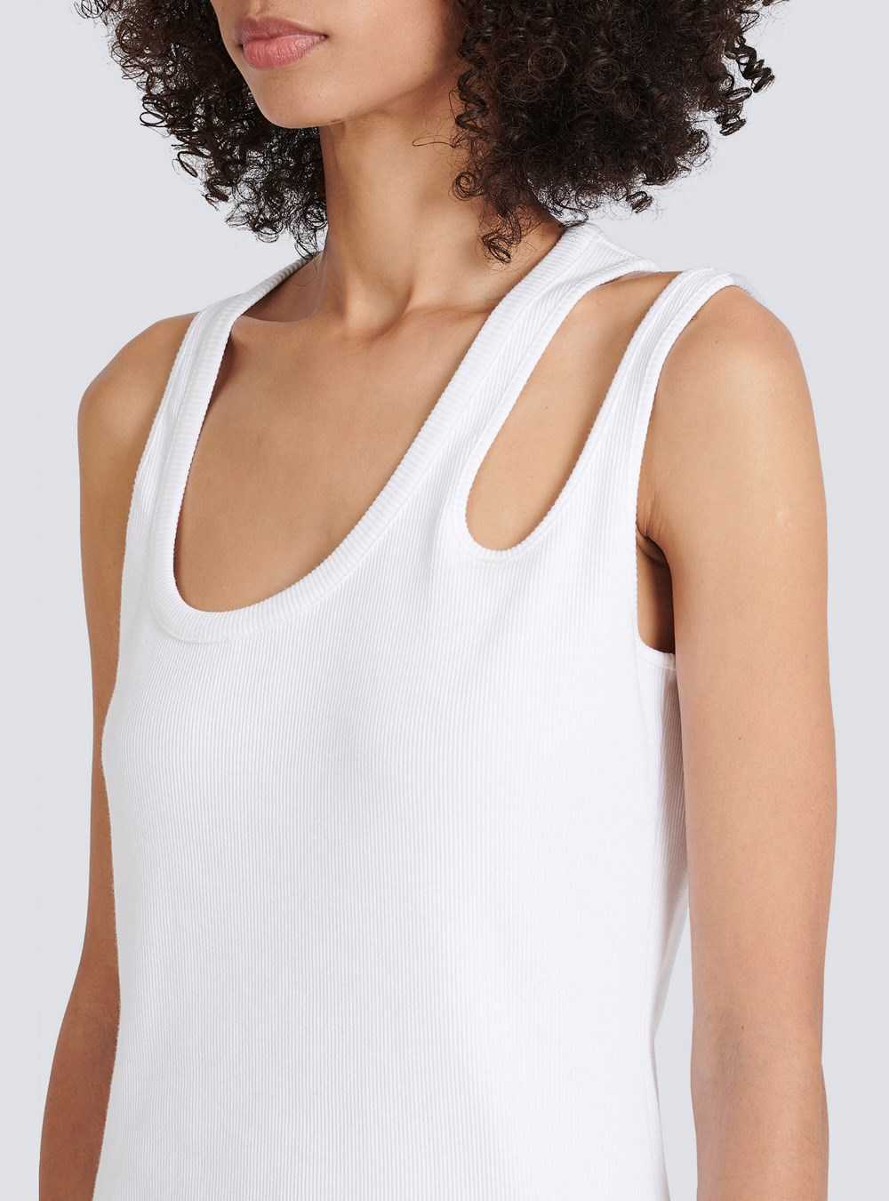 Balmain Jersey Top White | VBHESGC-56