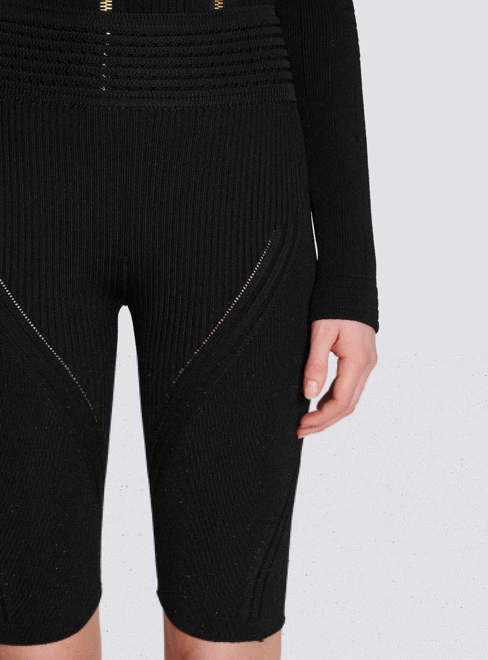 Balmain Knit Cycling Shorts Black | IRPGUVX-60