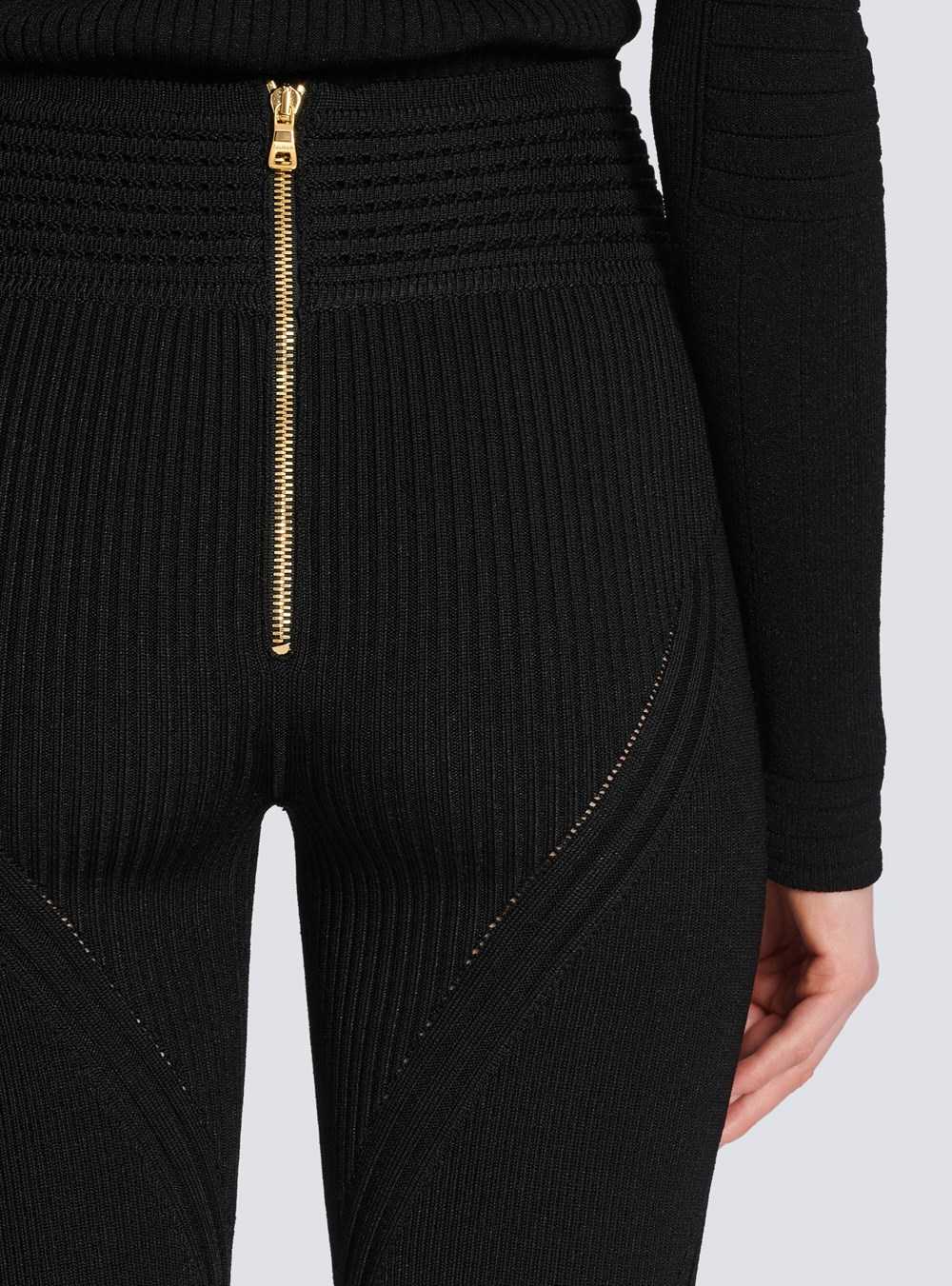 Balmain Knit Cycling Shorts Black | IRPGUVX-60