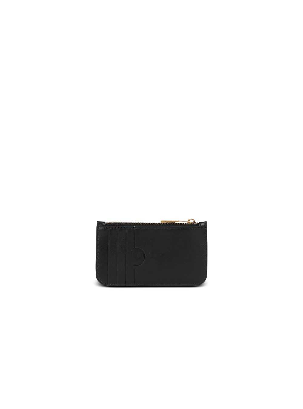 Balmain Leather 1945 Card Holder Beige | JBCQTFI-24