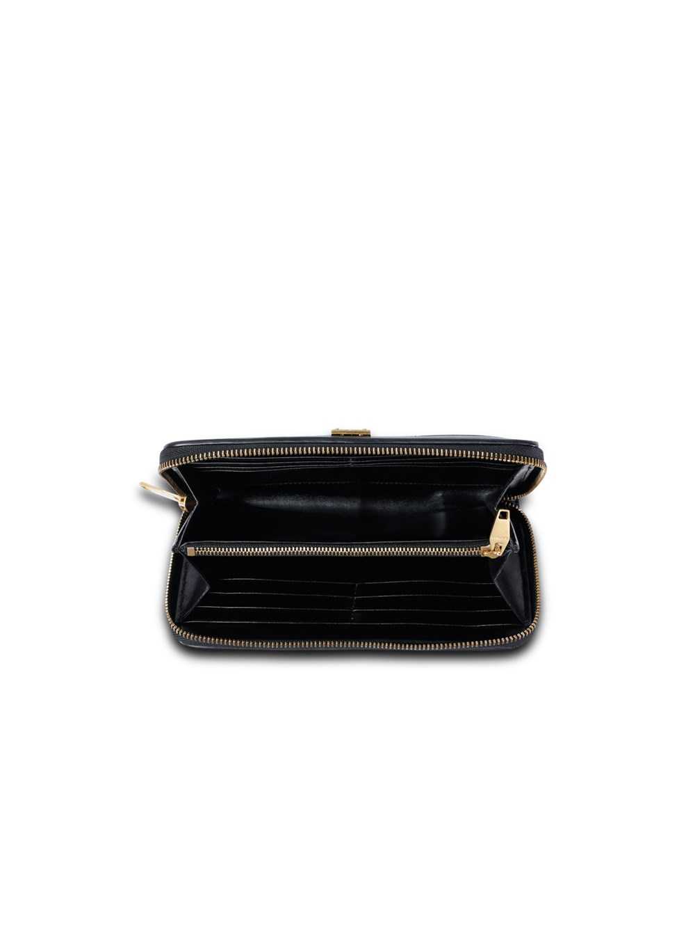 Balmain Leather 1945 Zipped Wallet White | ZBDXSQF-81