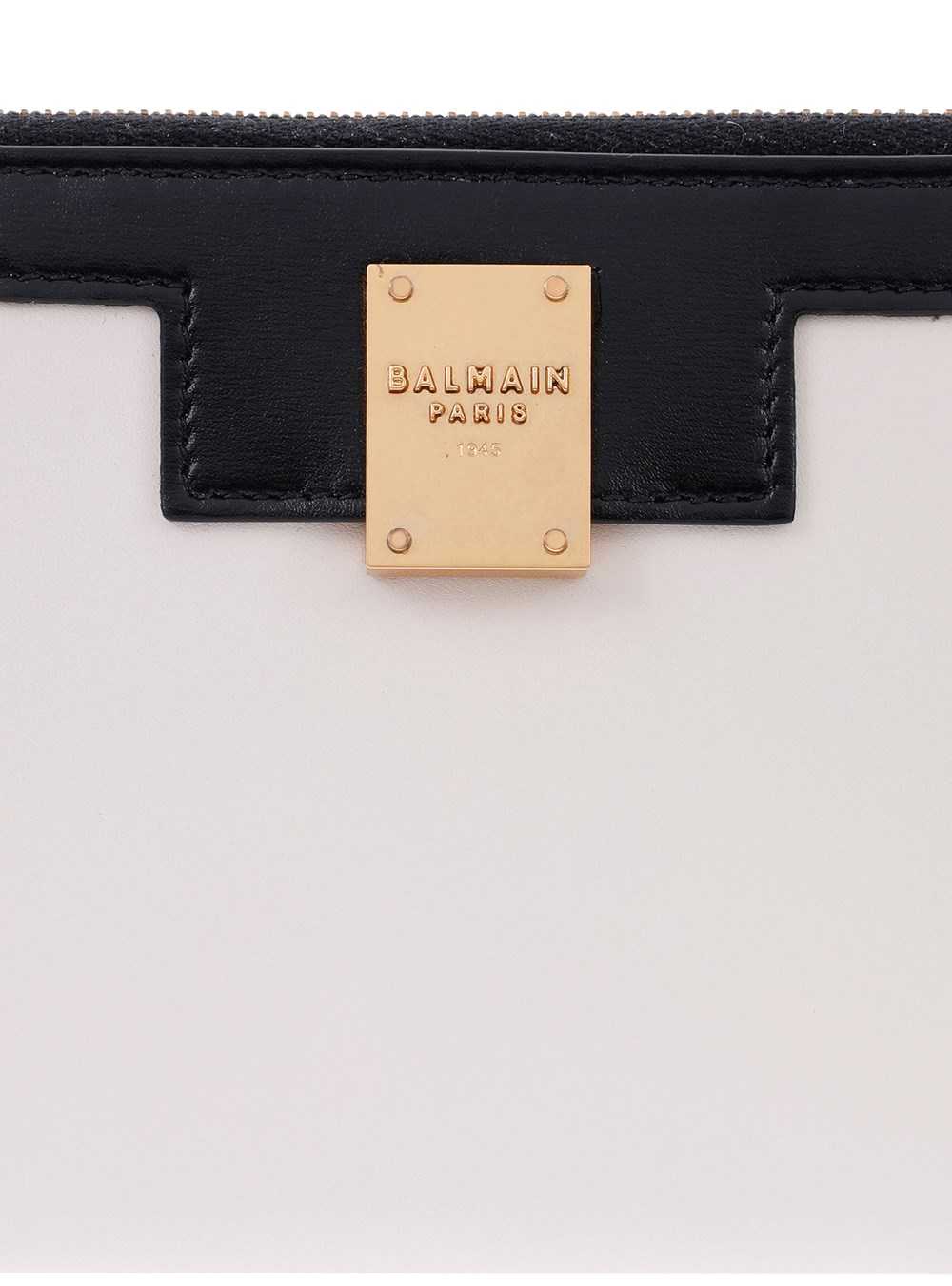 Balmain Leather 1945 Zipped Wallet White | ZBDXSQF-81