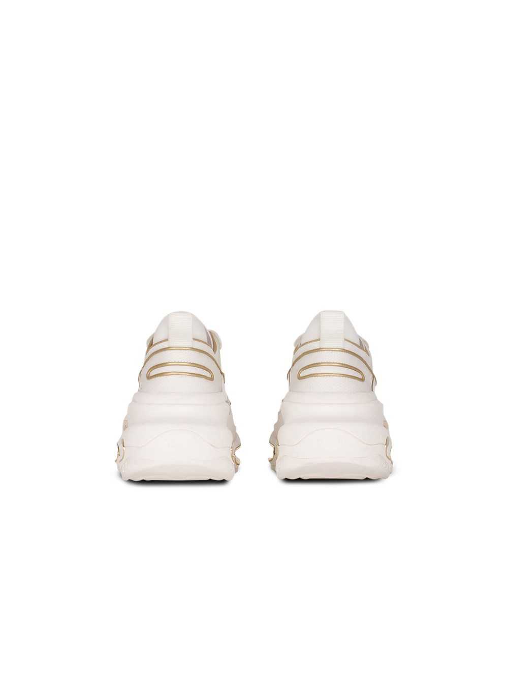 Balmain Leather And Neoprene B-bold Low-top Sneakers White | XCLIESK-69