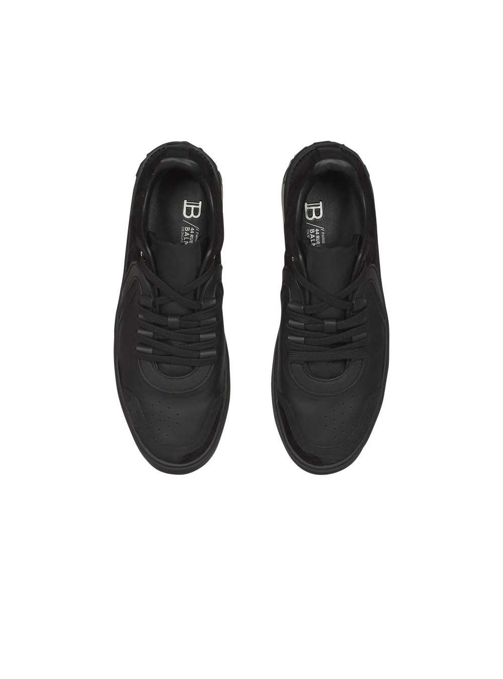 Balmain Leather And Suede B-skate Sneakers Black | FQCVDXJ-24