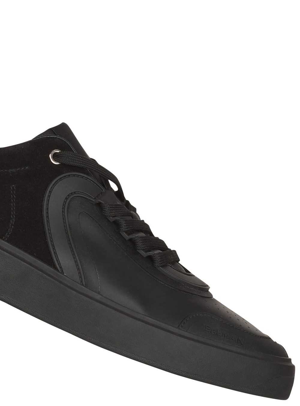 Balmain Leather And Suede B-skate Sneakers Black | FQCVDXJ-24