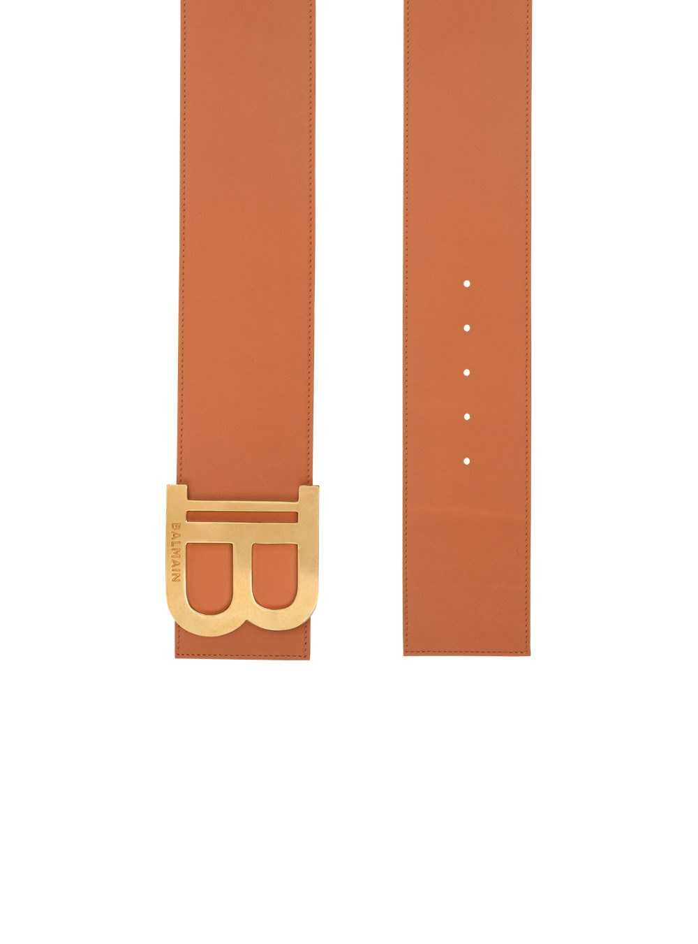 Balmain Leather B-belt Belt Brown | KEZFUHL-68