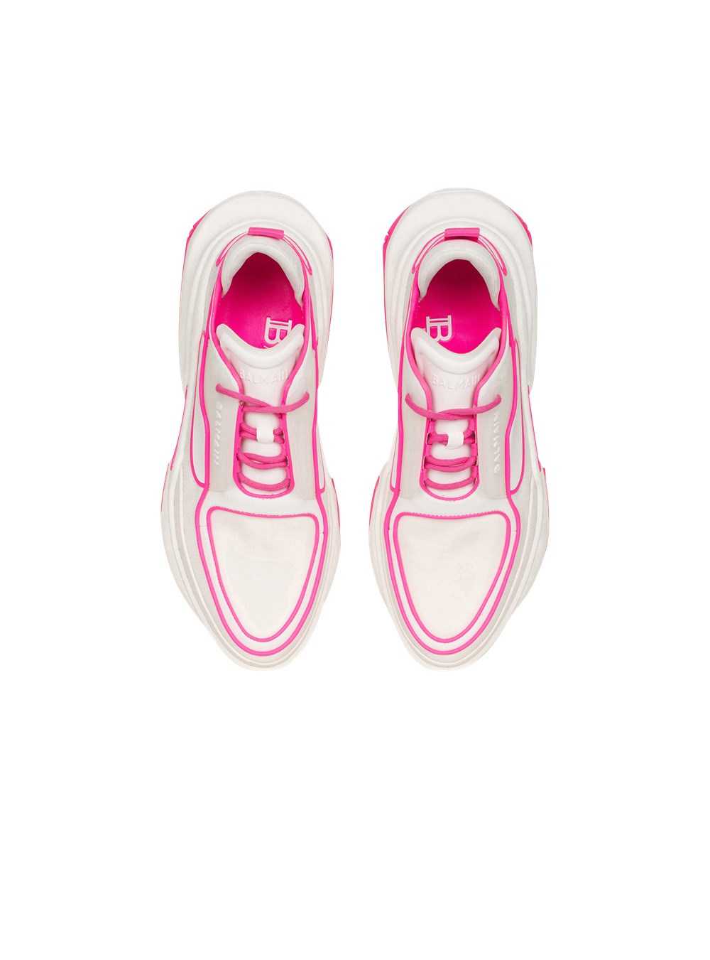 Balmain Leather B-bold Low-top Sneakers Pink | LDZFKVO-79