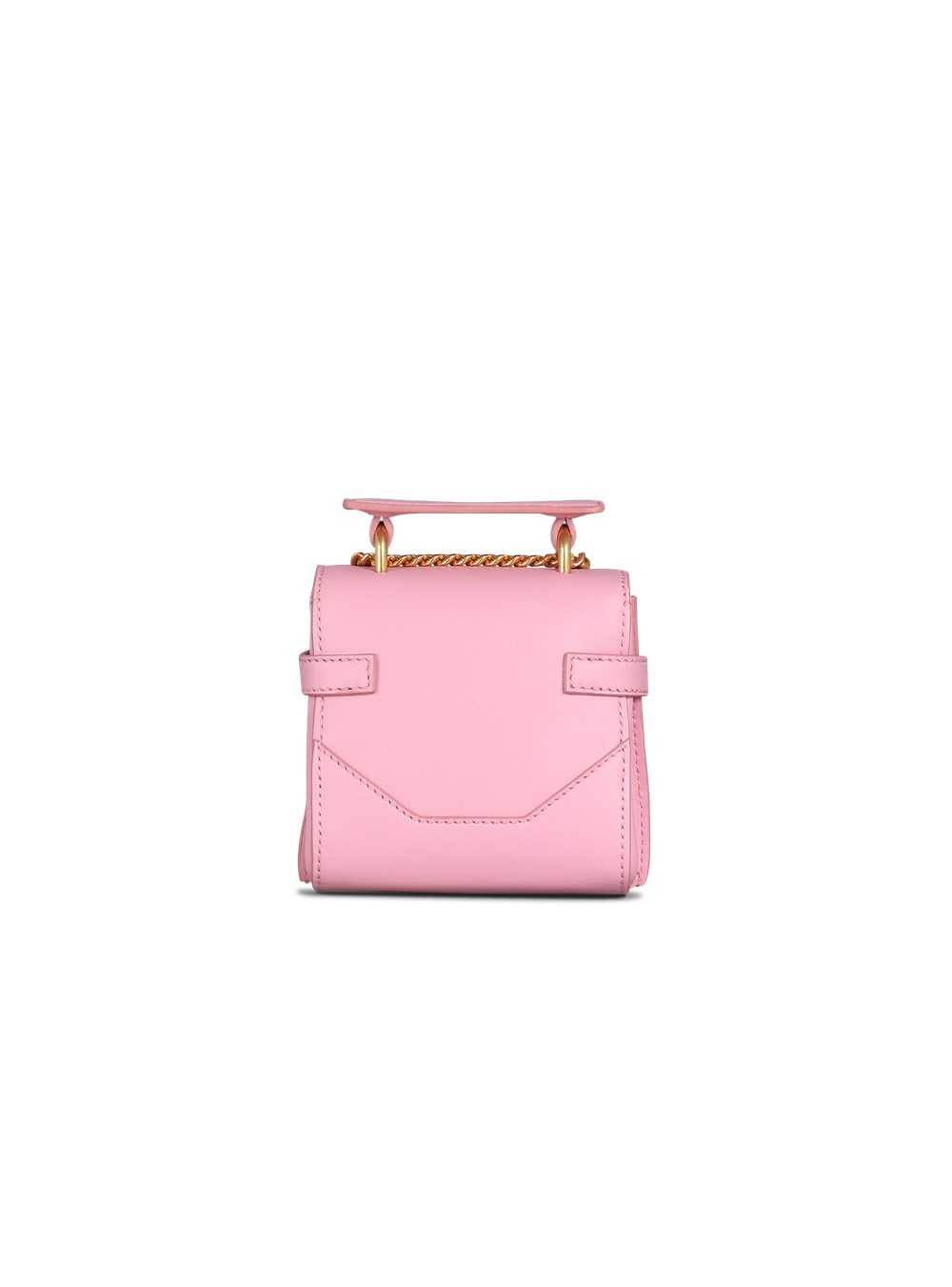 Balmain Leather B-buzz Mini Bag Pink | LSPWUAQ-70