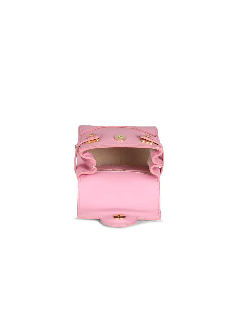 Balmain Leather B-buzz Mini Bag Pink | LSPWUAQ-70