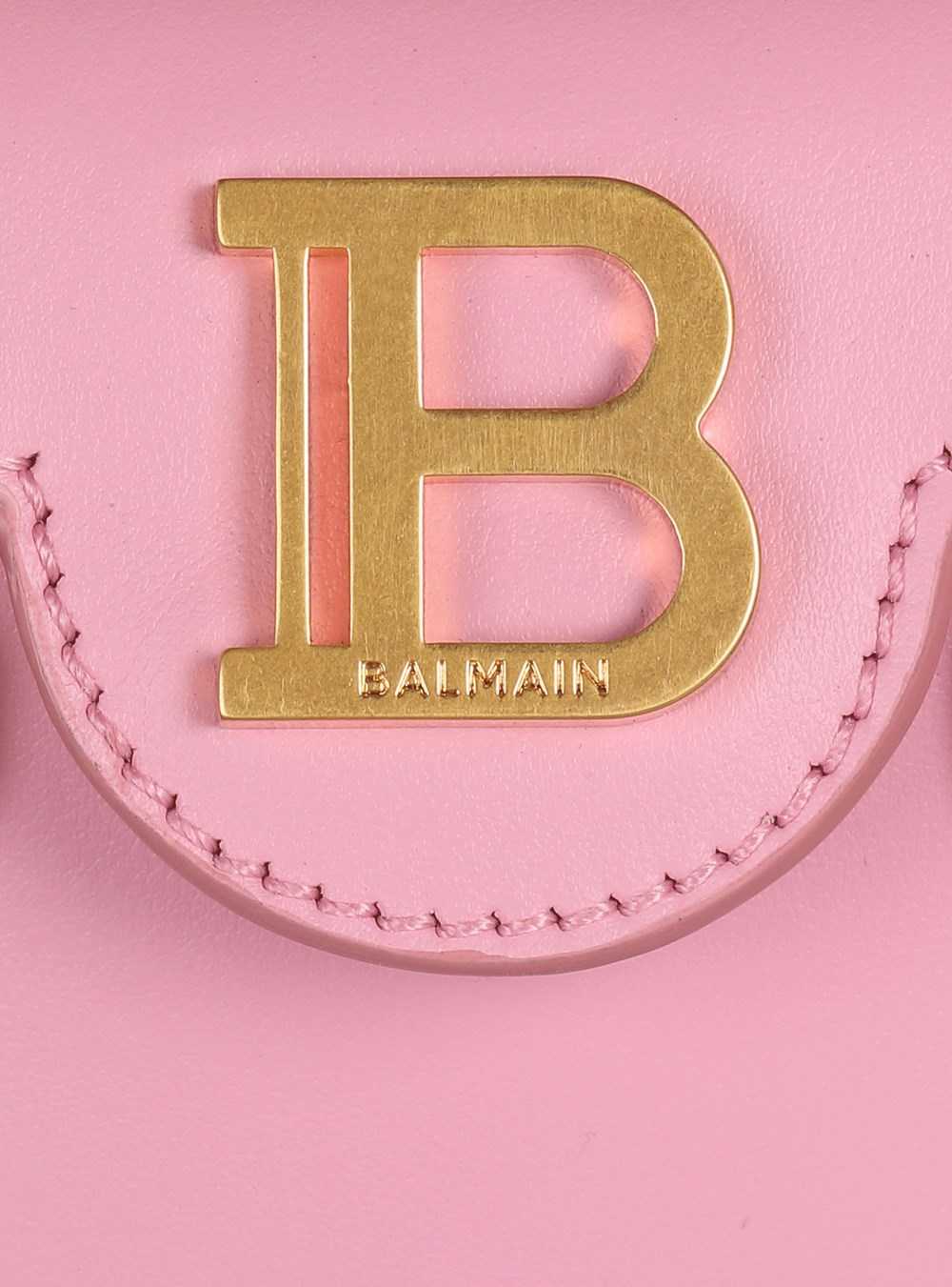 Balmain Leather B-buzz Mini Bag Pink | LSPWUAQ-70