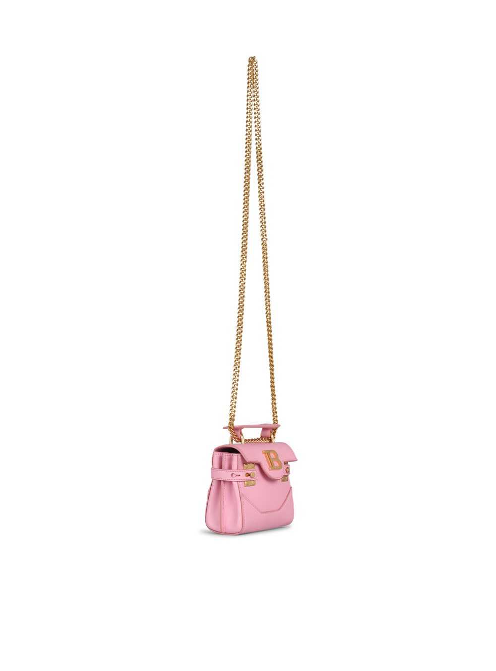 Balmain Leather B-buzz Mini Bag Pink | LSPWUAQ-70