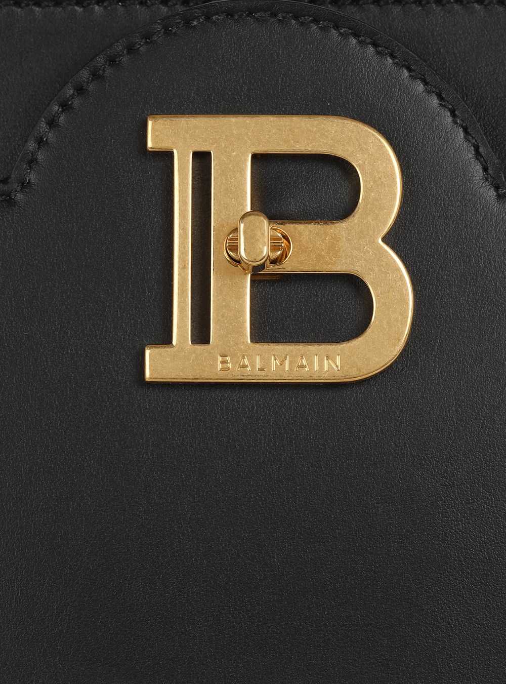 Balmain Leather B-buzz Top Handle Bag Black | EJFGLDQ-63