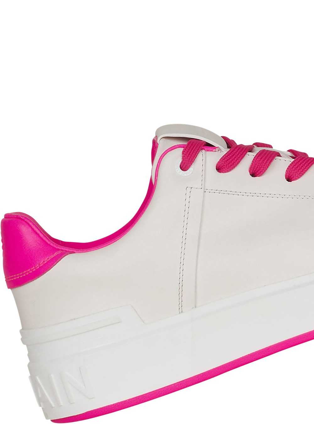 Balmain Leather B-court Sneakers Pink | KEODTQC-20