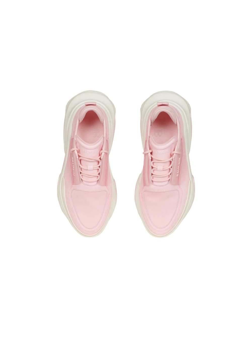 Balmain Leather, Metal And Suede B-bold Low-top Sneakers Pink | CQRHGXD-93