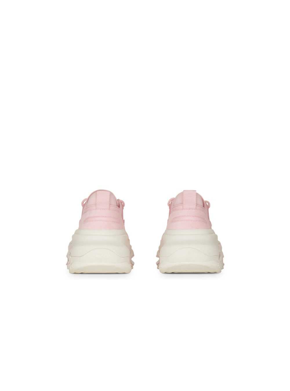 Balmain Leather, Metal And Suede B-bold Low-top Sneakers Pink | CQRHGXD-93