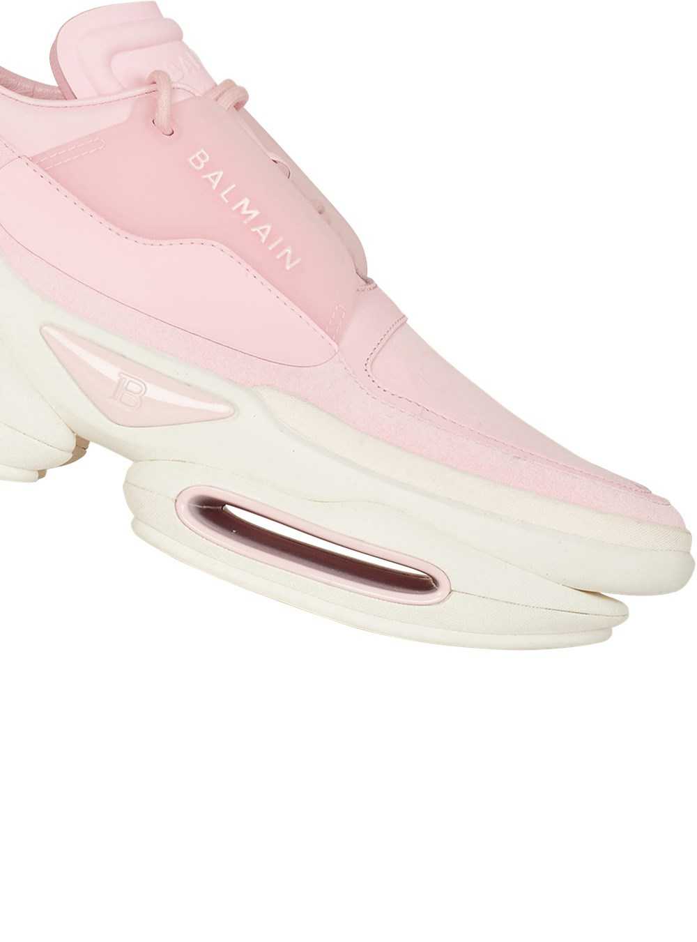 Balmain Leather, Metal And Suede B-bold Low-top Sneakers Pink | CQRHGXD-93