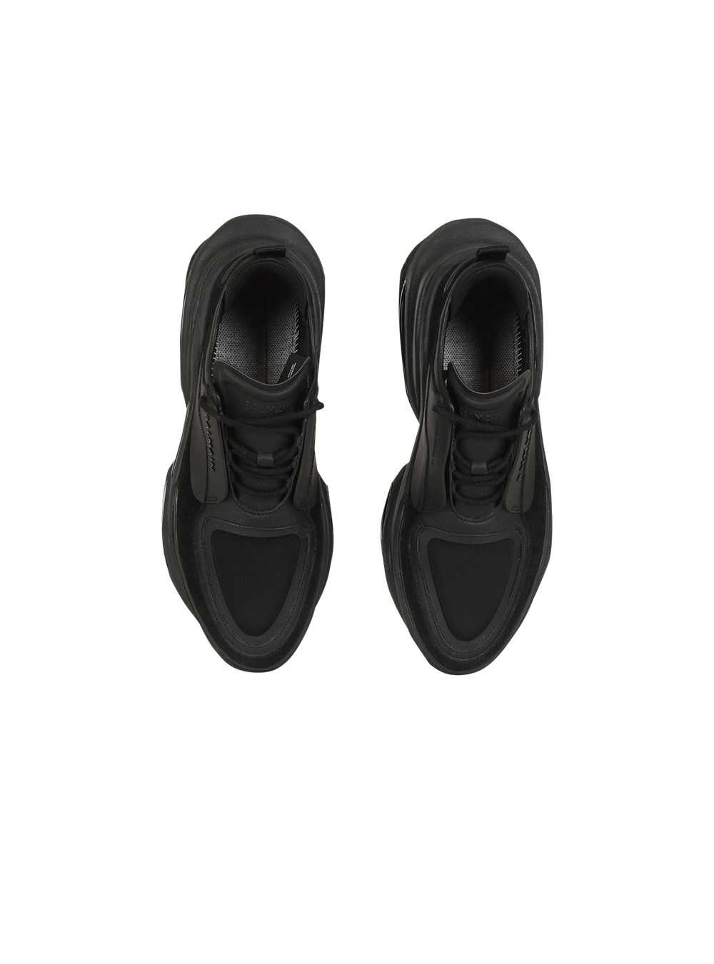 Balmain Leather, Neoprene And Suede B-bold Low-top Sneakers Black | ITPVENR-10