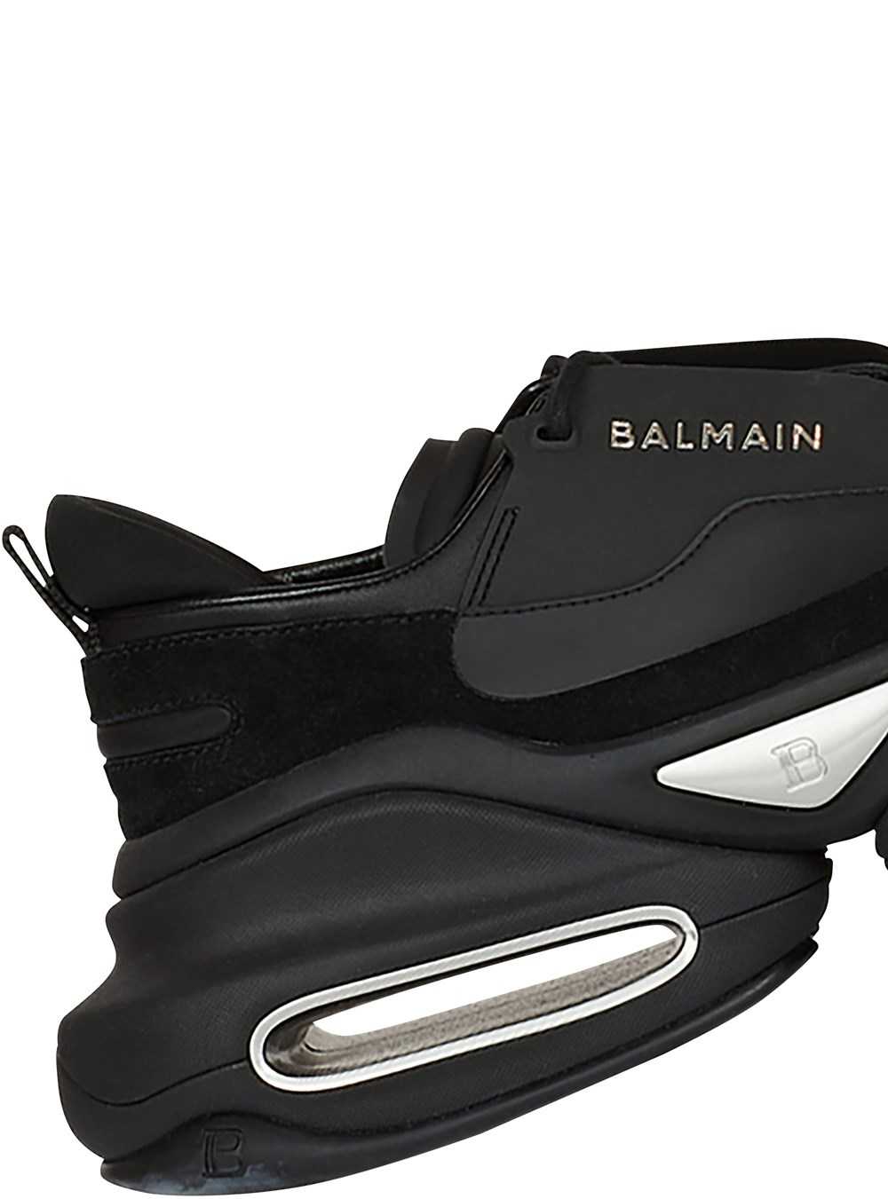 Balmain Leather, Neoprene And Suede B-bold Low-top Sneakers Black | QXSTOLJ-95