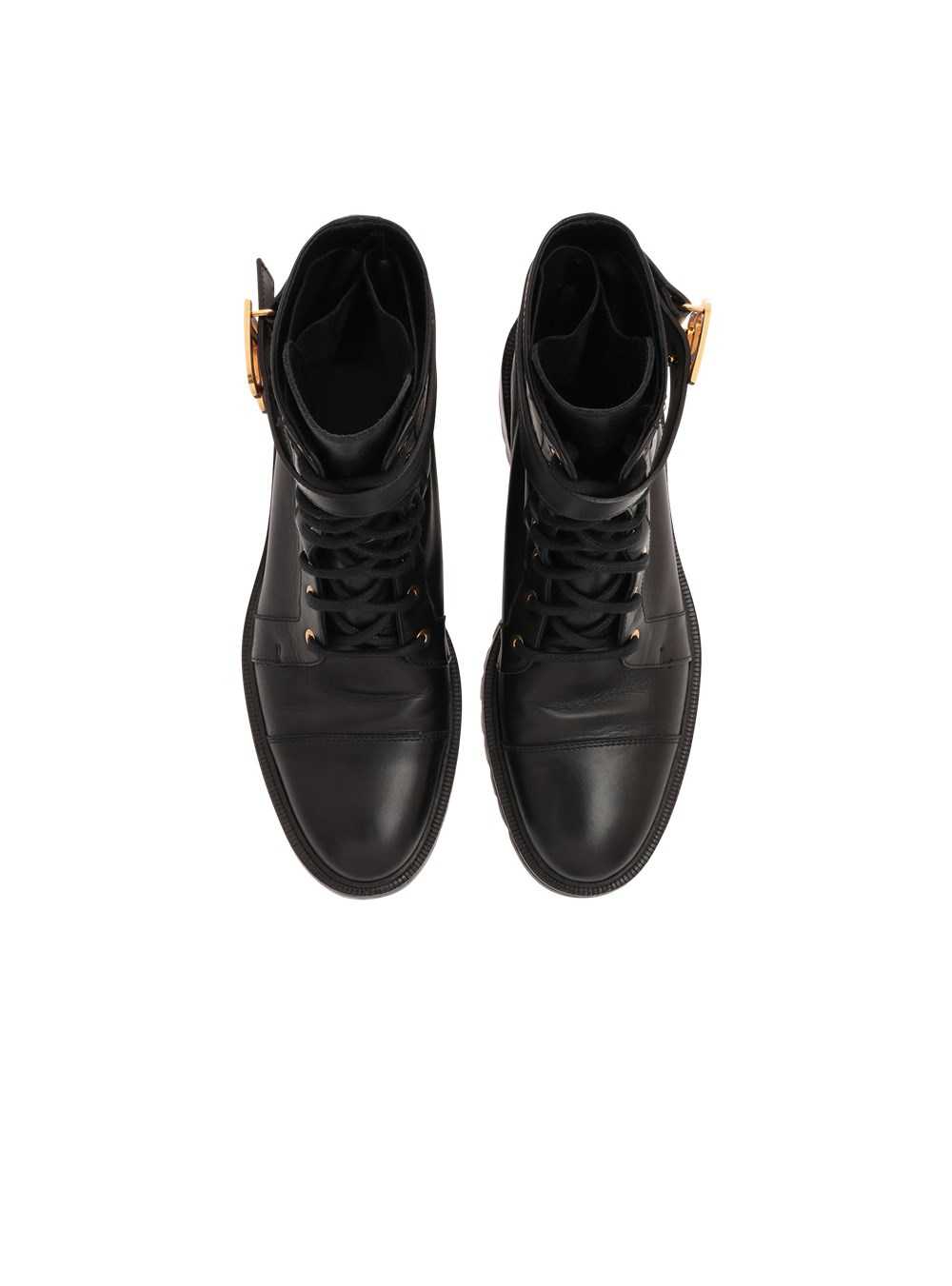 Balmain Leather Ranger Romy Ankle Boots Black | ADKBGUV-70