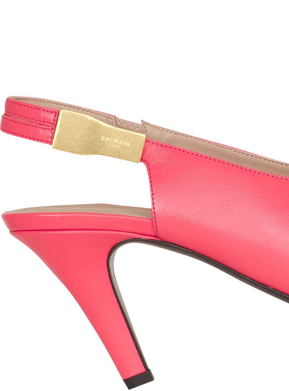 Balmain Leather Tara Pumps Pink | ZCOAHJF-85