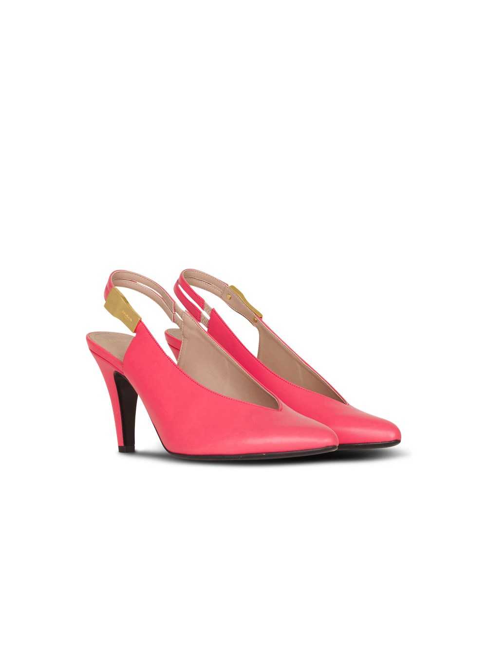 Balmain Leather Tara Pumps Pink | ZCOAHJF-85