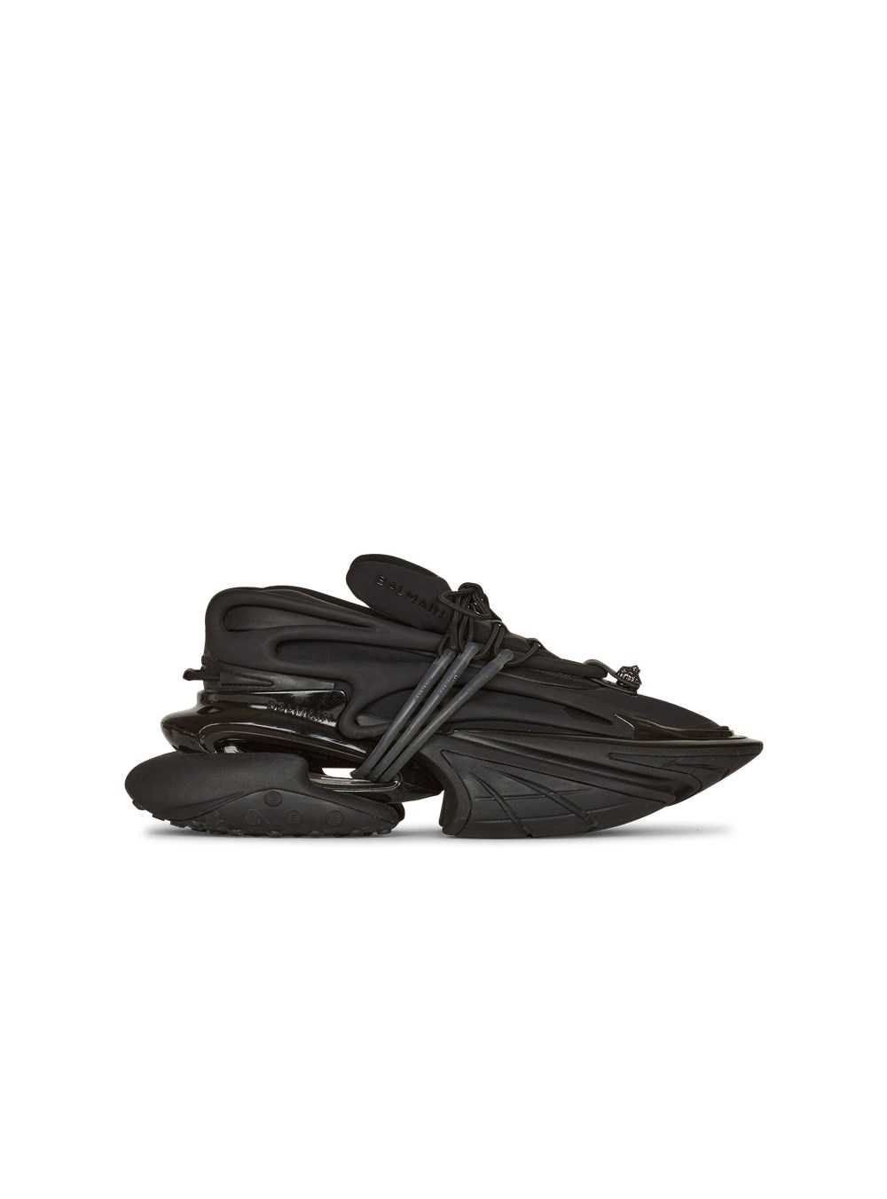 Balmain Leather Unicorn Low-top Sneakers Black | QKHWUXI-36