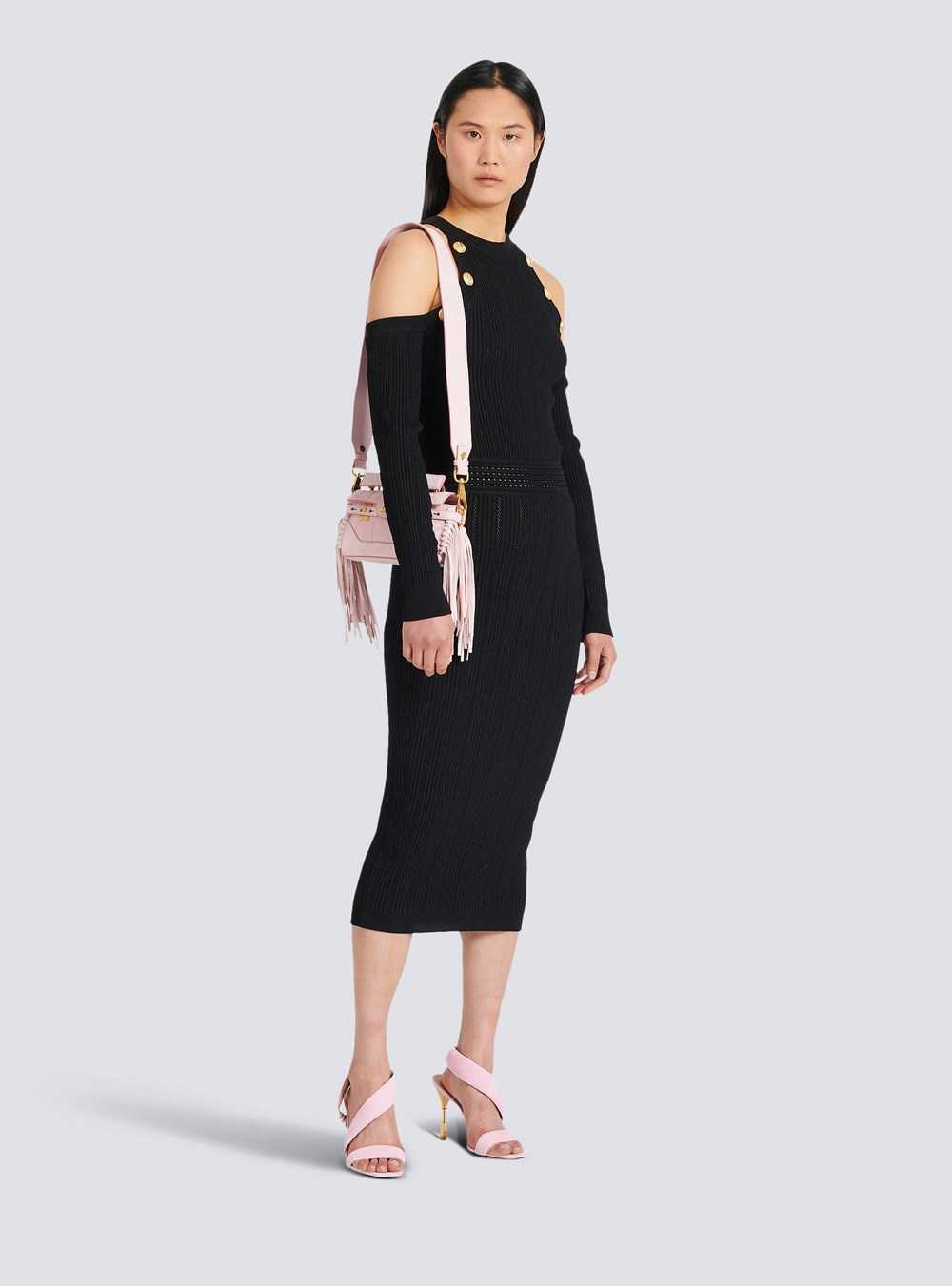 Balmain Mid-length Knit Dress Black | VMGUSQZ-79