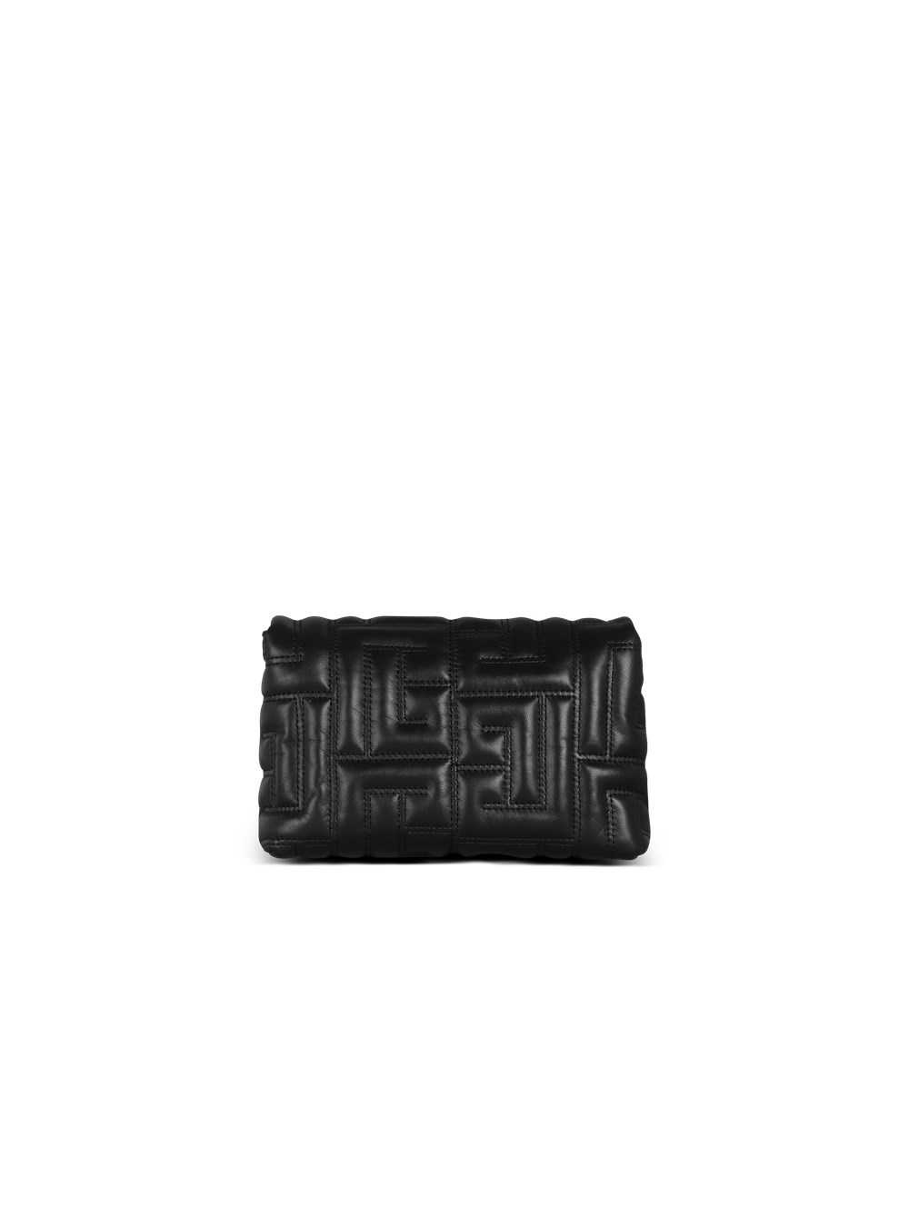 Balmain Mini 1945 Soft Bag In Quilted Leather Black | SKNJCPQ-61