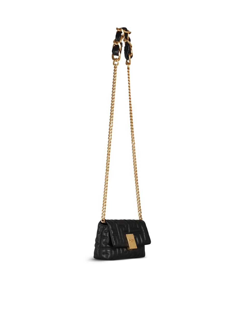 Balmain Mini 1945 Soft Bag In Quilted Leather Black | SKNJCPQ-61