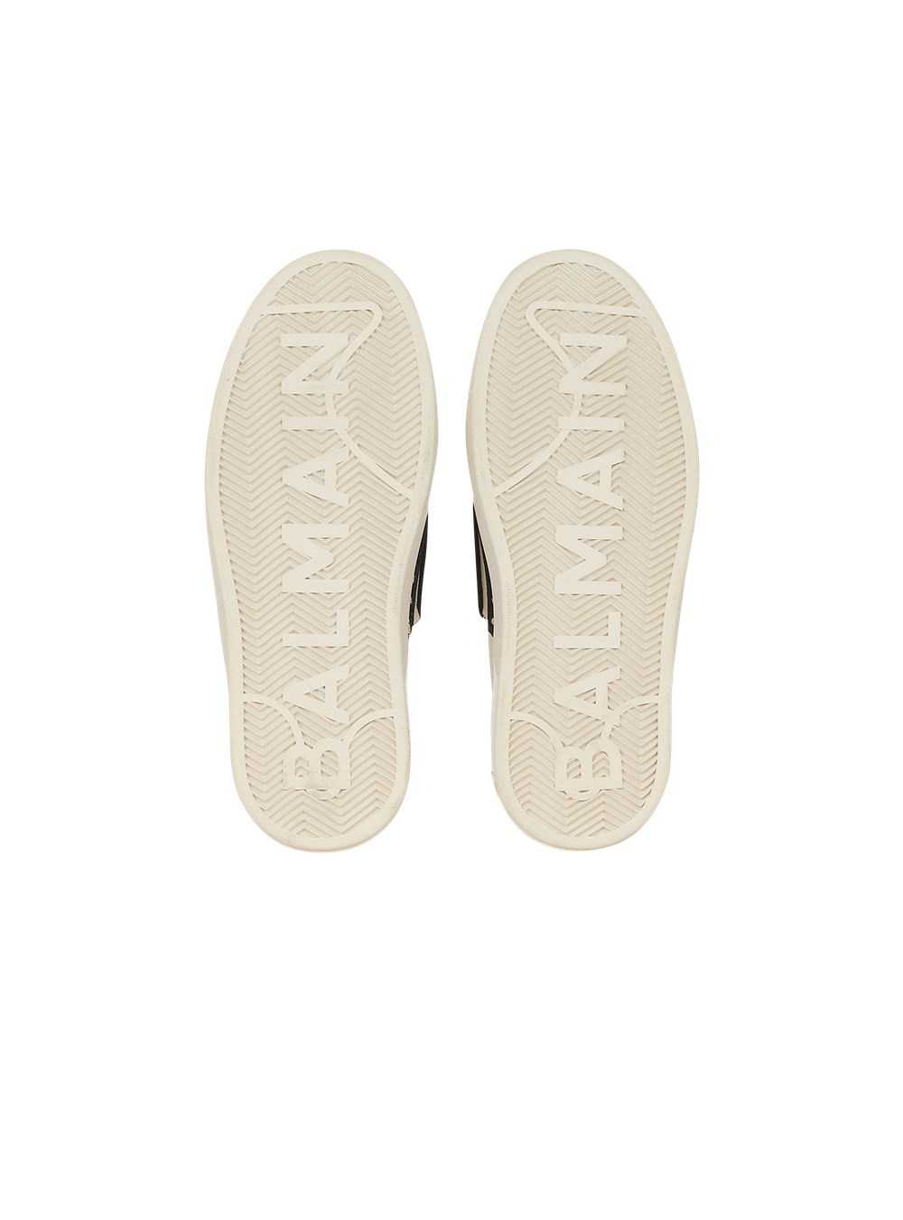 Balmain Monogram Jacquard B-court Sneakers White | VJLEHMP-72