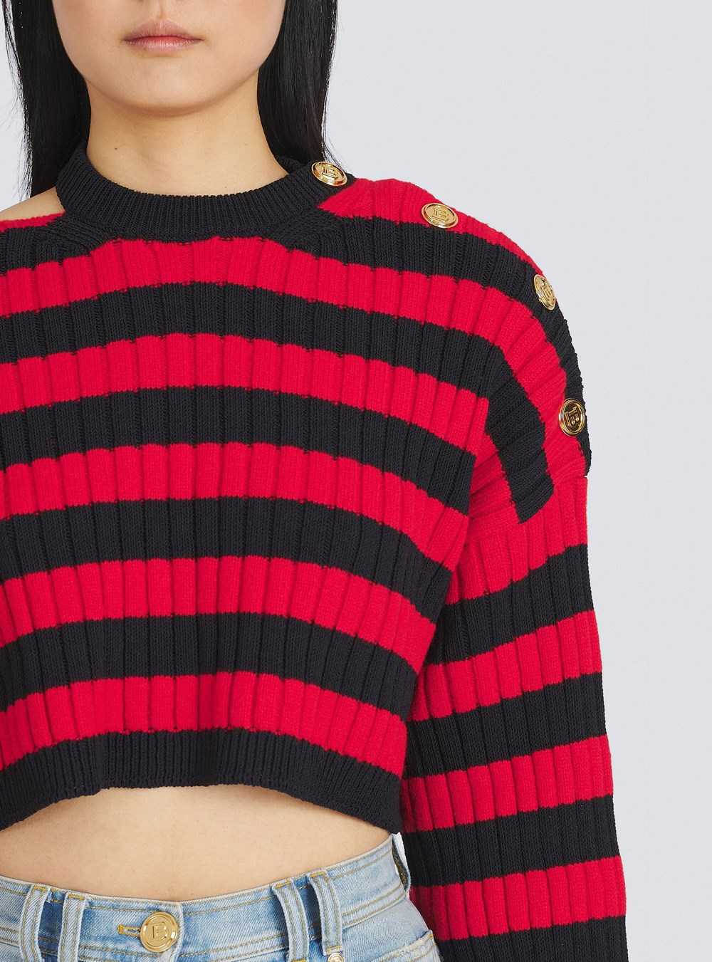 Balmain Nautical Sweater Red | SMEGPHN-82