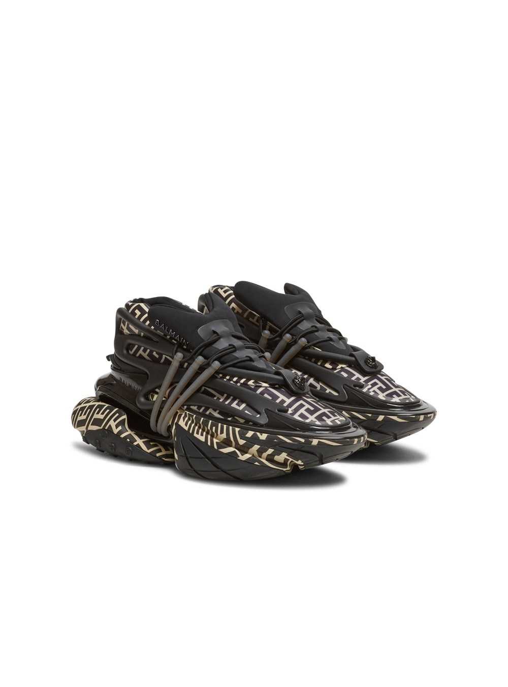 Balmain Neoprene And Leather Unicorn Low-top Sneakers Black | NYTRQVH-60