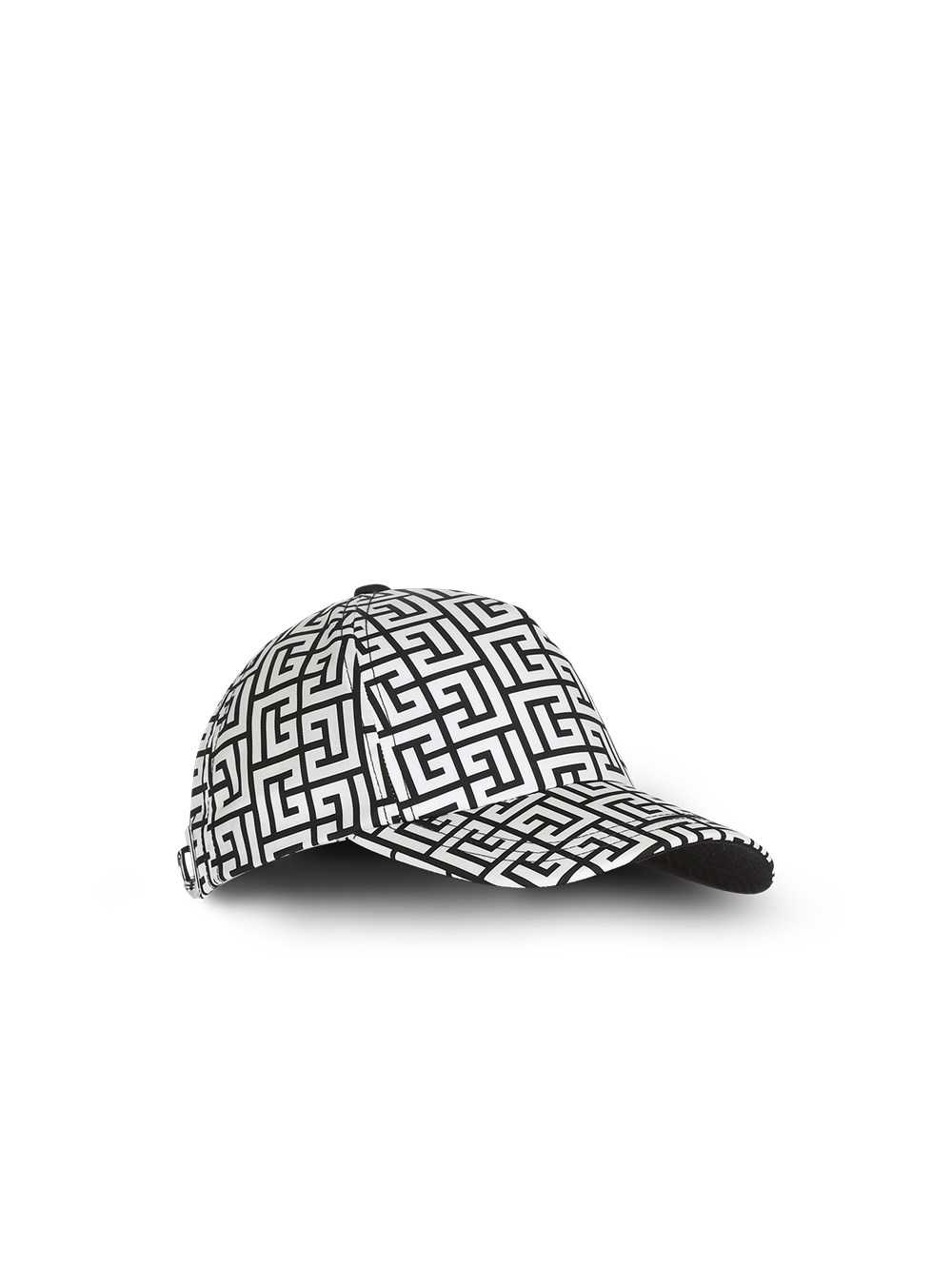 Balmain Nylon Cap With Balmain Monogram Black | OBNTHXR-58