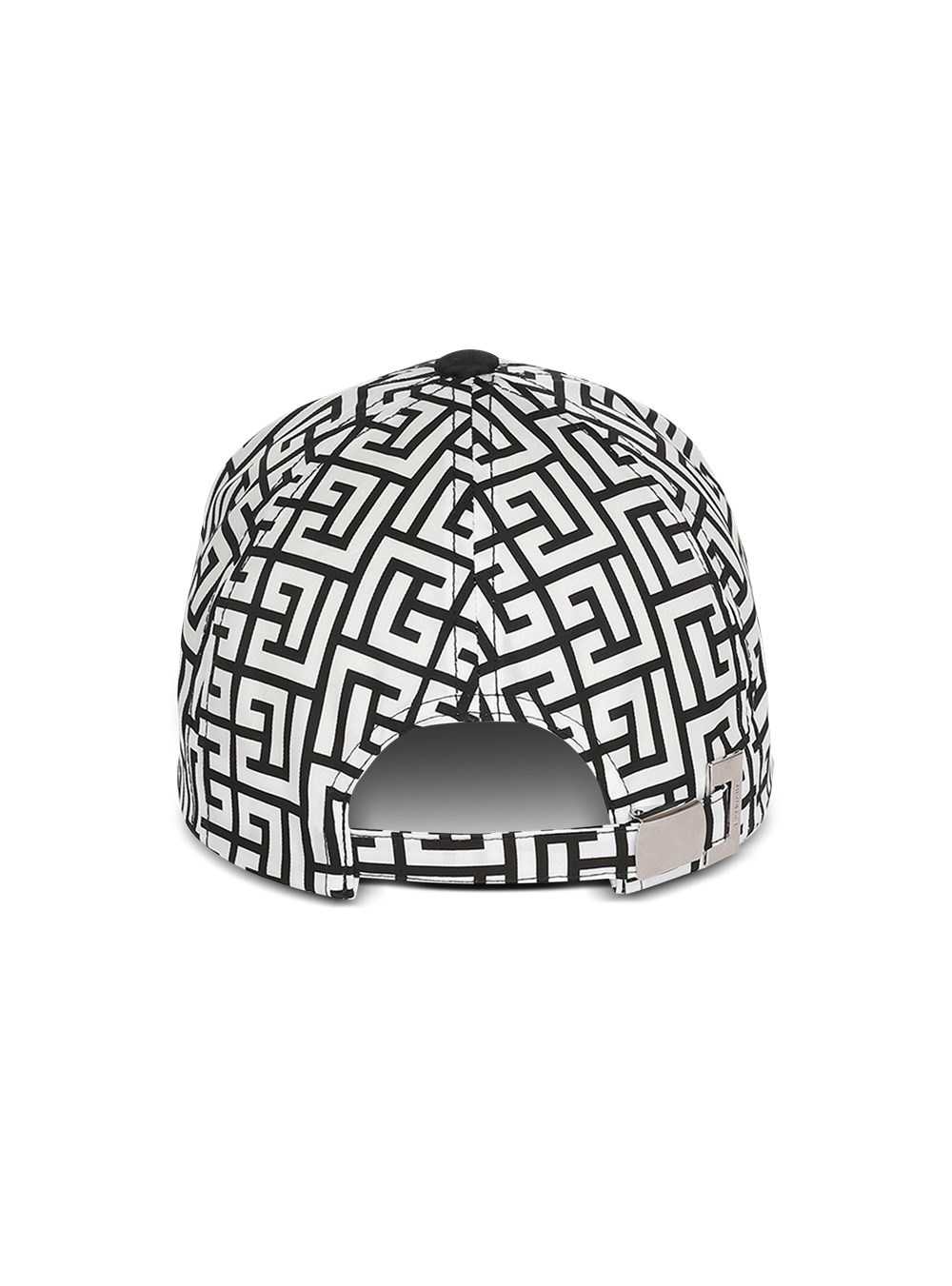 Balmain Nylon Cap With Balmain Monogram Black | OBNTHXR-58