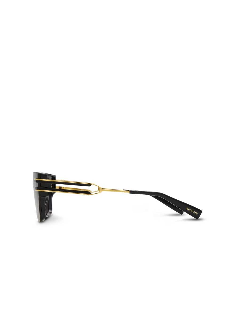 Balmain Nylon Plastic Soldat Sunglasses Black | AGFJBQW-42