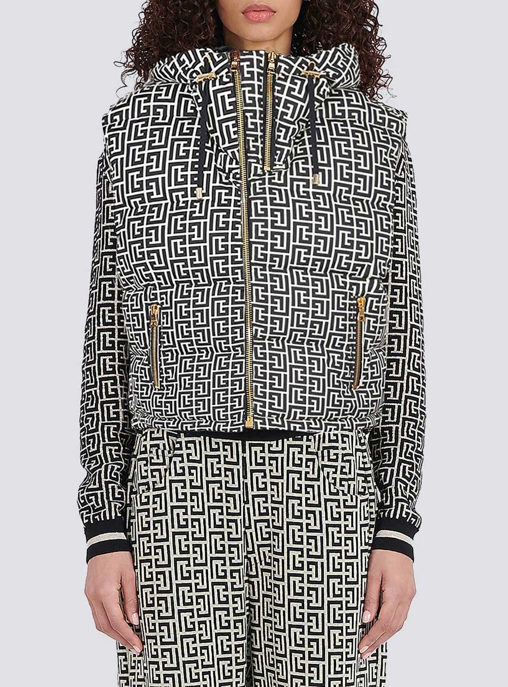 Balmain Nylon Quilted Vest With Balmain Monogram Black | UAZWDIQ-67