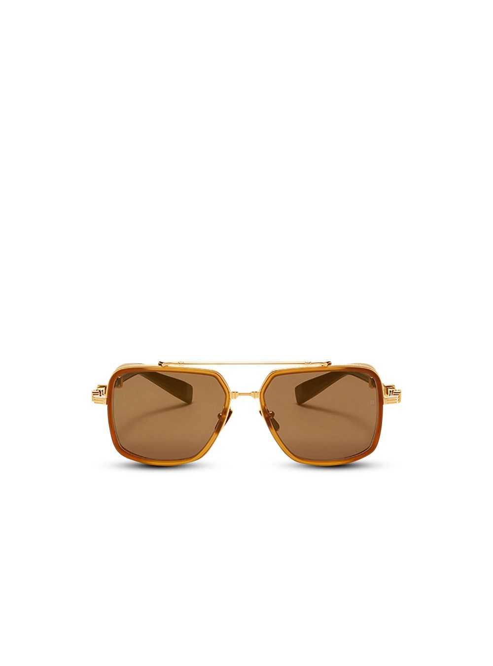 Balmain Officier Sunglasses Gold | MIGCREF-39