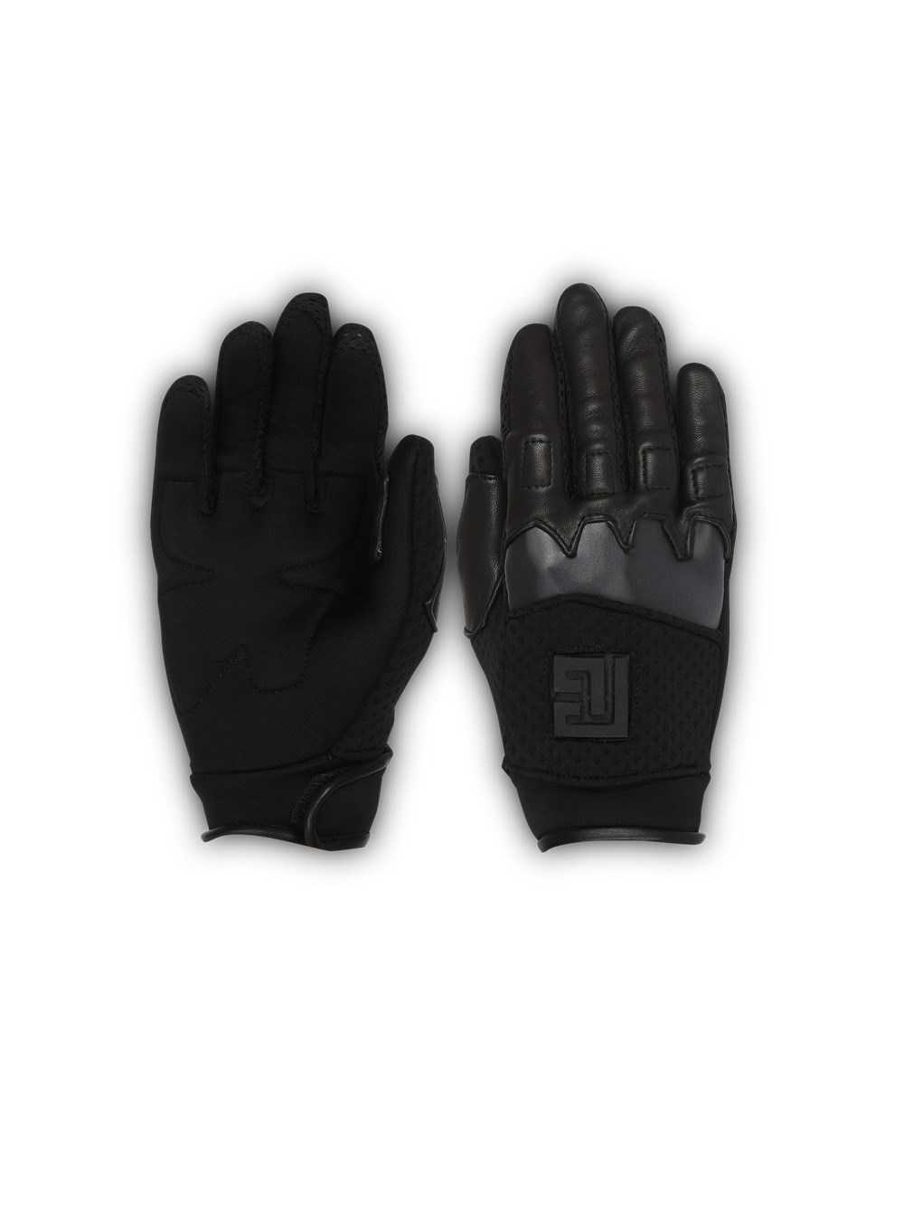 Balmain Pair Of Neoprene Gloves Black | BHOZUME-74