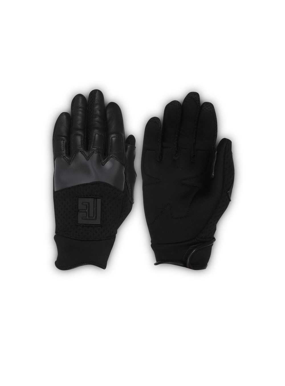 Balmain Pair Of Neoprene Gloves Black | BHOZUME-74