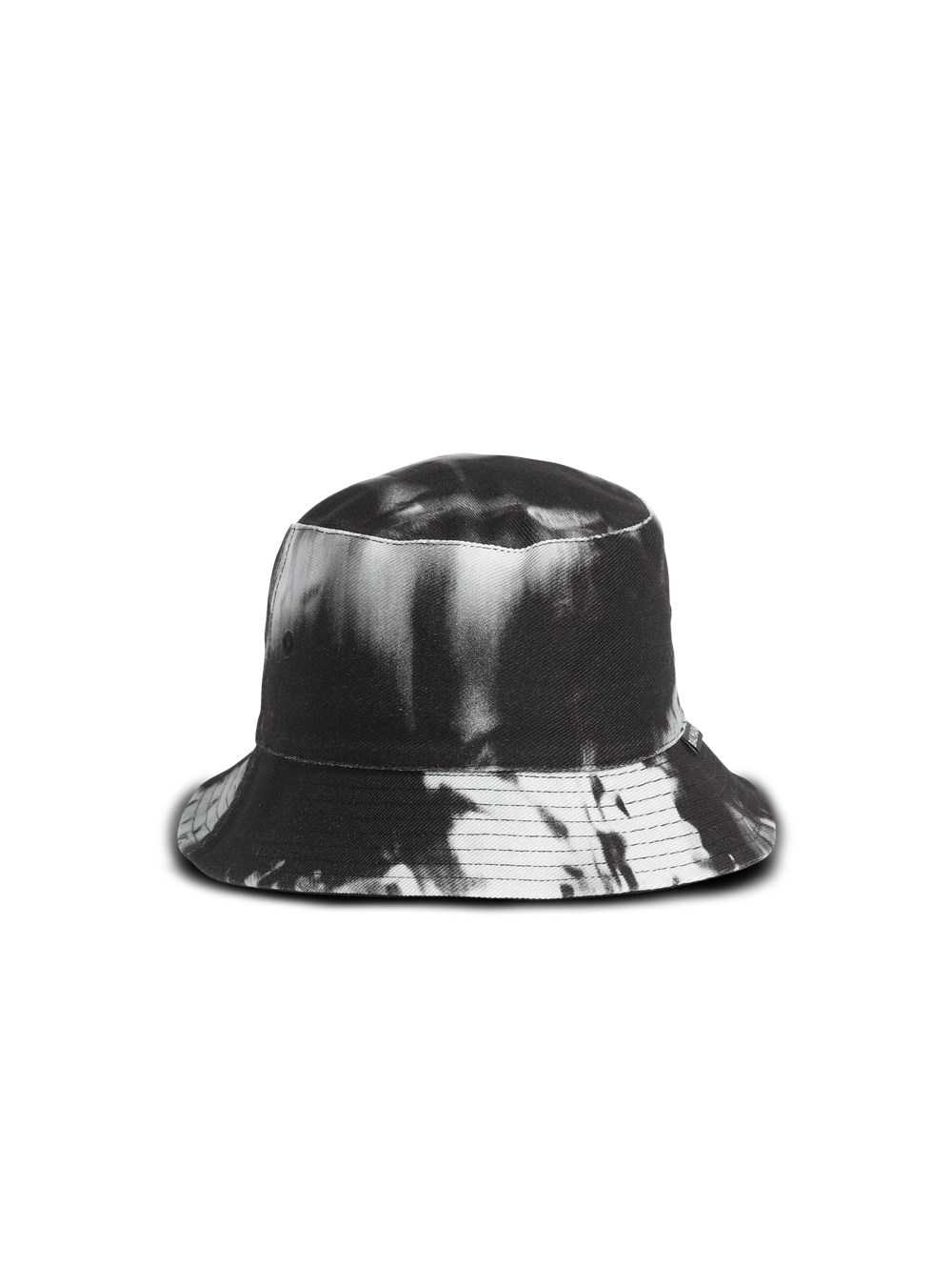 Balmain Printed Cotton Bucket Hat Black | FACHTEN-27