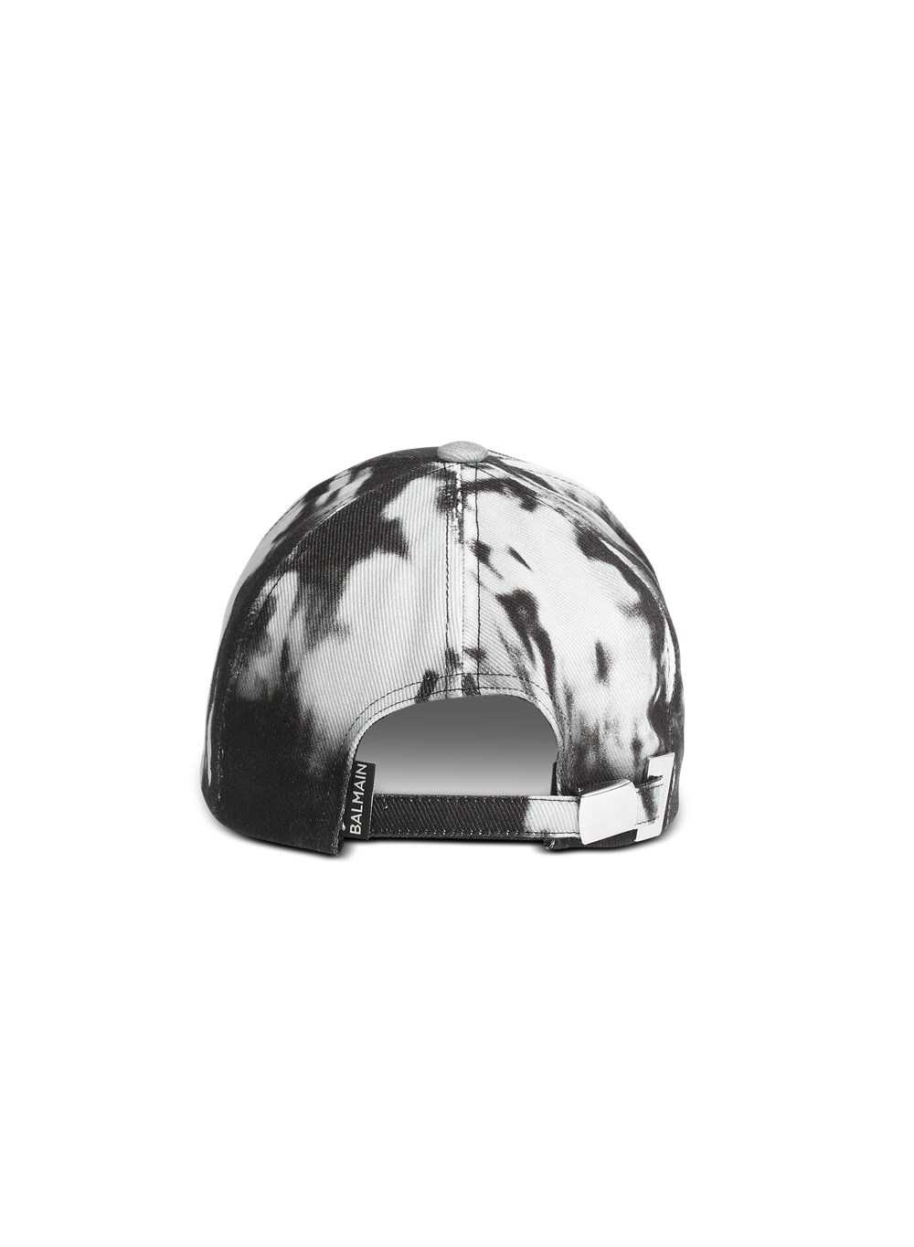 Balmain Printed Cotton Cap Black | OQAVRJL-50