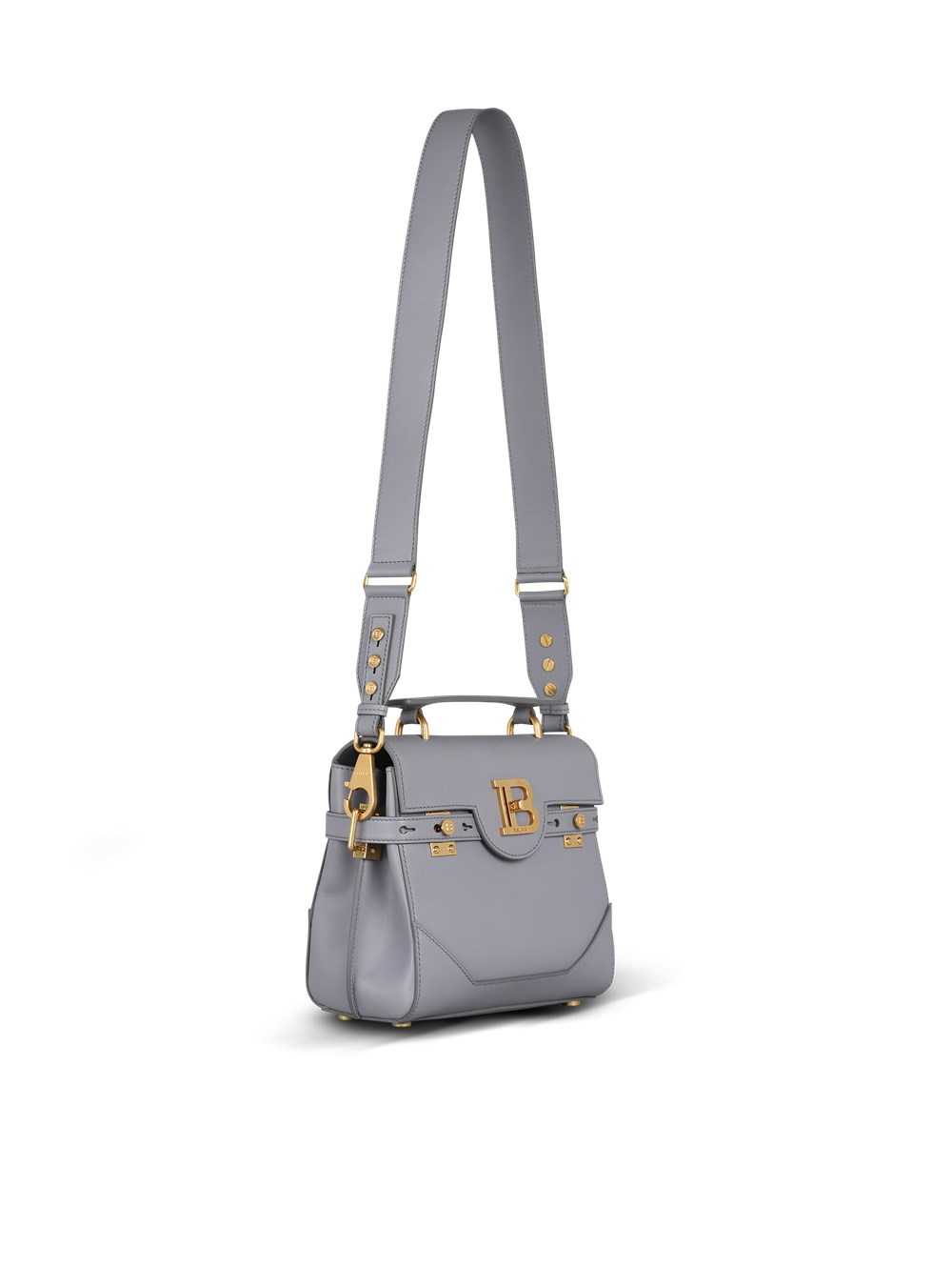 Balmain Quilted Leather B-buzz 23 Bag Grey | SLQKUJC-91