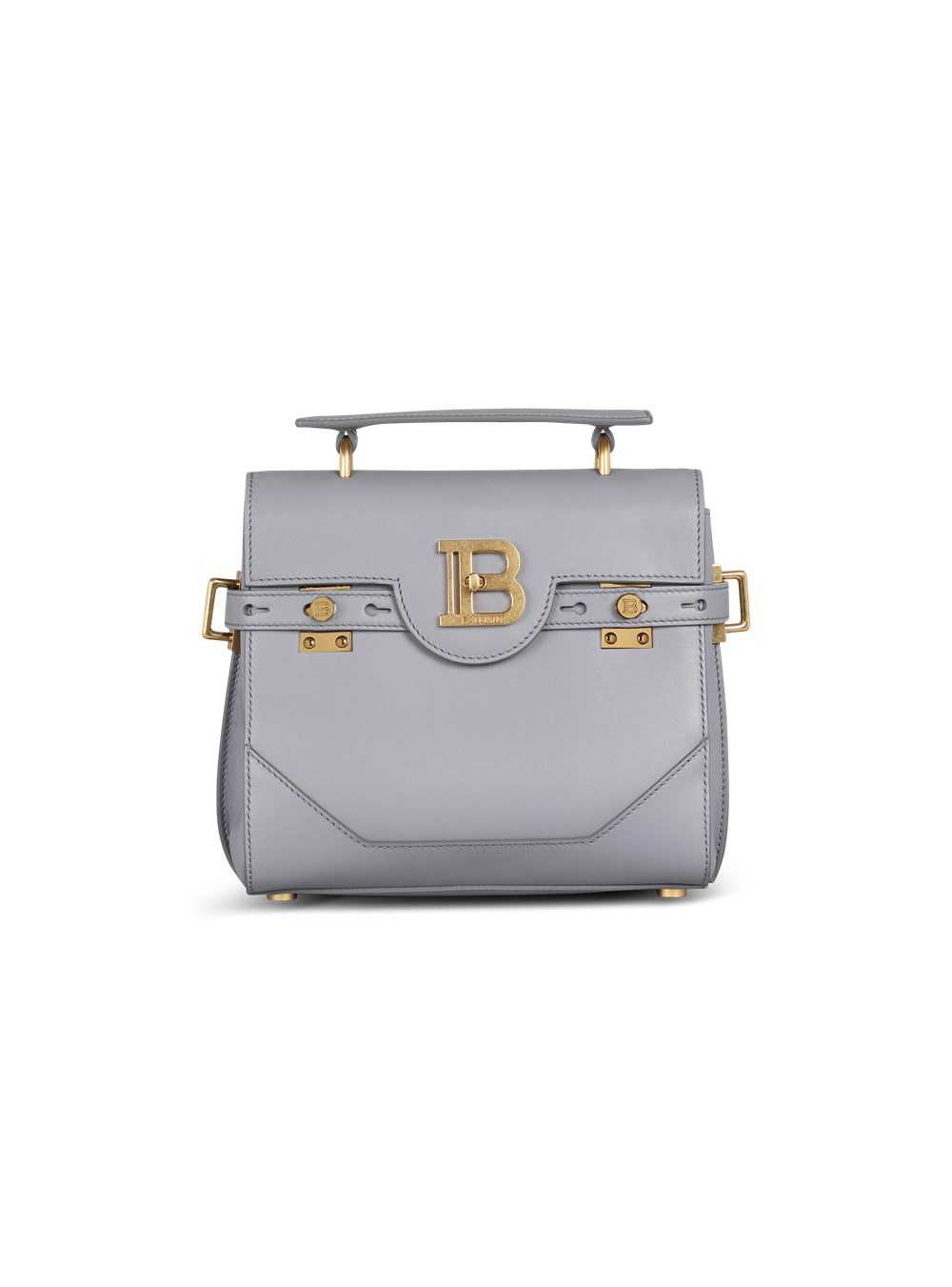 Balmain Quilted Leather B-buzz 23 Bag Grey | SLQKUJC-91