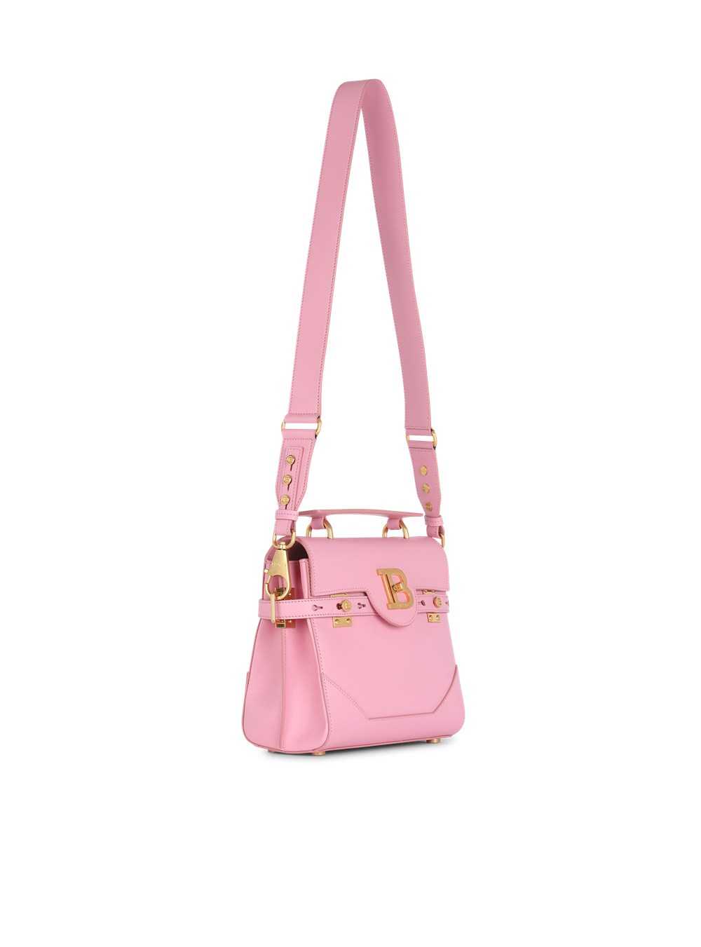 Balmain Quilted Leather B-buzz 23 Bag Pink | INSFAKM-27